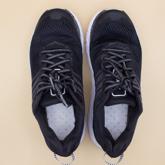 Hoka One One Clifton 6 Black Running Shoes 1102873-BWHT Women's Size 7 - Picture 5 of 8